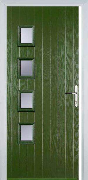 Door Stop 4 Square (W4H) Contemporary - Fern Green