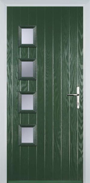 Door Stop 4 Square (W4H) Contemporary - Green
