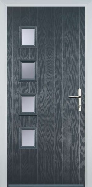 Door Stop 4 Square (W4H) Contemporary - Grey