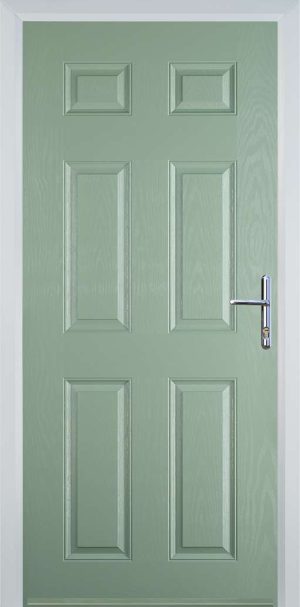 Door Stop 6 Panel (H) Traditional Door - Chartwell Green