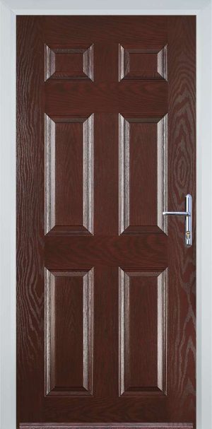 Door Stop 6 Panel (H) Traditional Door - Dark Wood
