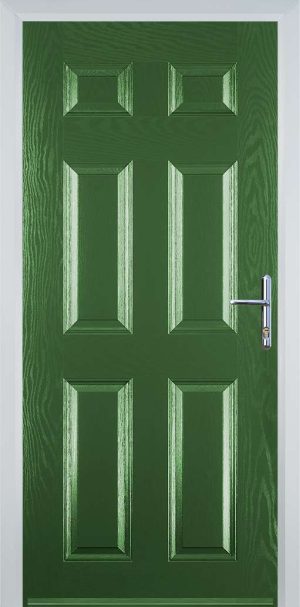 Door Stop 6 Panel (H) Traditional Door - Fern Green