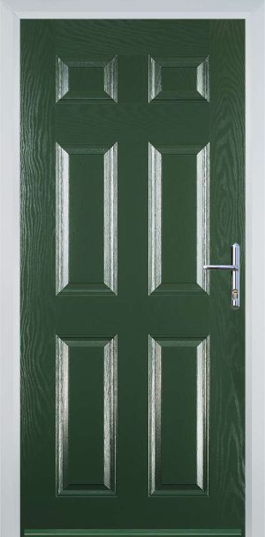 Door Stop 6 Panel (H) Traditional Door - Green