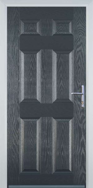 Door Stop 6 Panel (H) Traditional Door - Grey