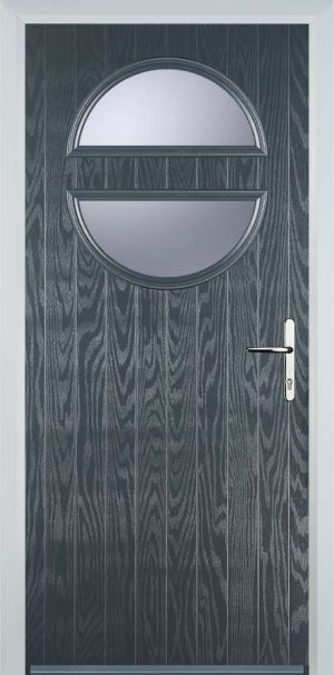 Door Stop Circle (X) Contemporary - Grey