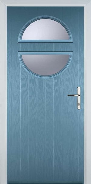 Door Stop Circle (X) Contemporary - Pastle Blue