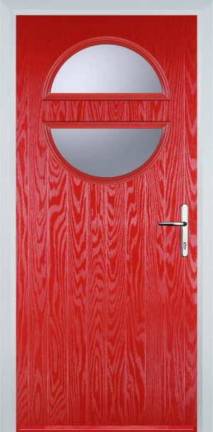 Door Stop Circle (X) Contemporary - Poppy Red