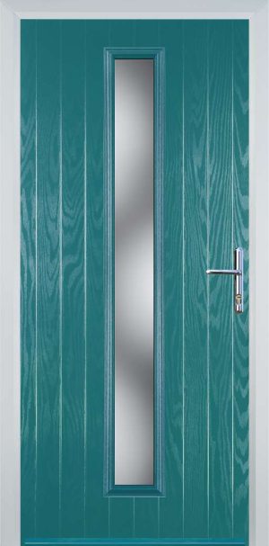 Door Stop Cottage Long (59) Contemporary - Turquoise blue