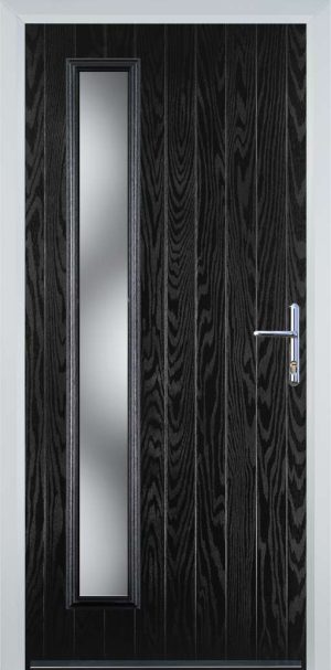 Door Stop Cottage Long (60) Contemporary - Black