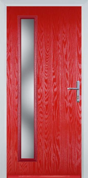 Door Stop Cottage Long (60) Contemporary - Poppy Red