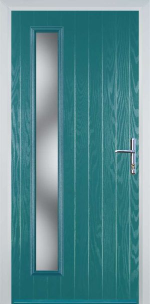 Door Stop Cottage Long (60) Contemporary - Turquoise blue