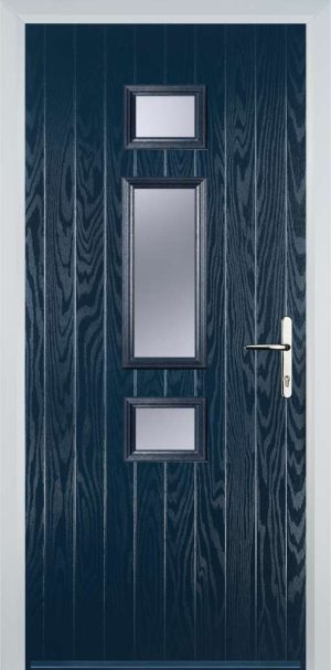 Door Stop Mid 3 Square (S) Contemporary - Blue