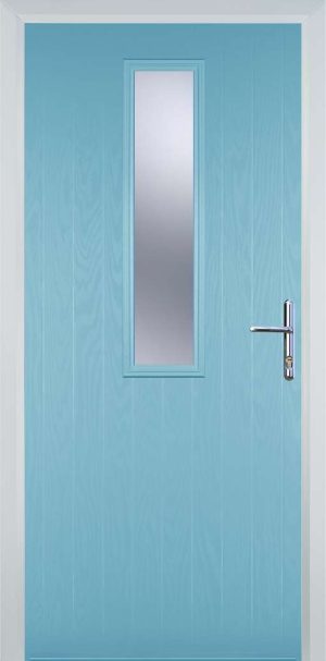 Door Stop Mid Square (57) Contemporary - Duck Egg blue