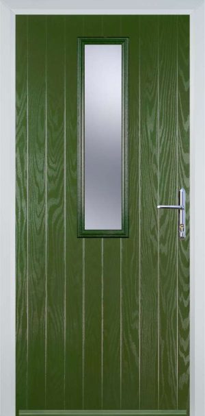 Door Stop Mid Square (57) Contemporary - Fern Green