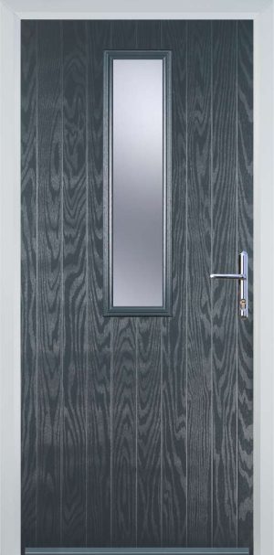 Door Stop Mid Square (57) Contemporary - Grey