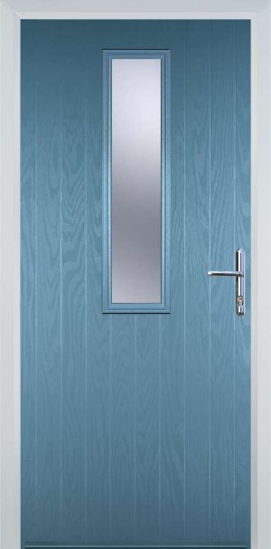 Door Stop Mid Square (57) Contemporary - Pastle Blue