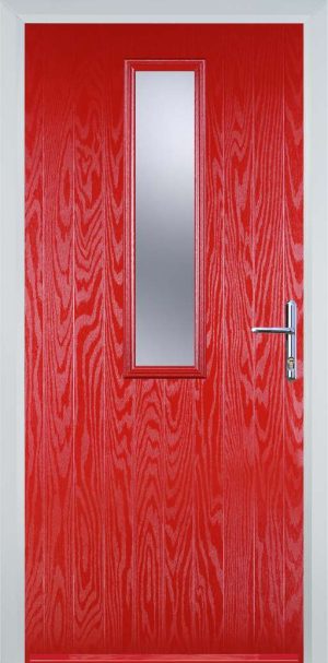 Door Stop Mid Square (57) Contemporary - Poppy Red