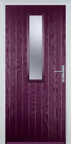 Door Stop Mid Square (57) Contemporary - Purple Violet