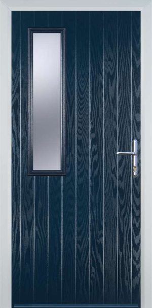 Door Stop Mid Square (58) Contemporary - Blue