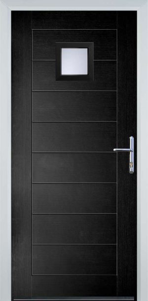 Door Stop 1 Square (81) Modern - Black
