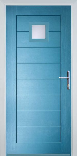 Door Stop 1 Square (81) Modern - Pastle Blue