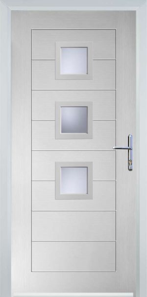 Door Stop 3 Square (82) Modern - White
