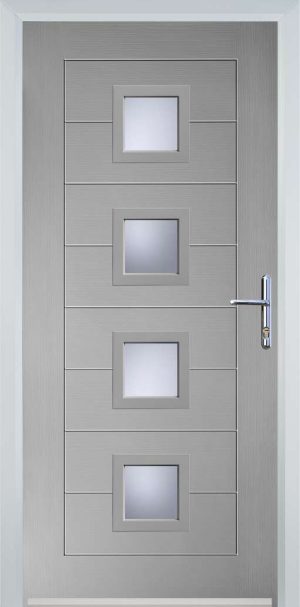Door Stop 4 Square Mid (83) Modern - Agate Gry
