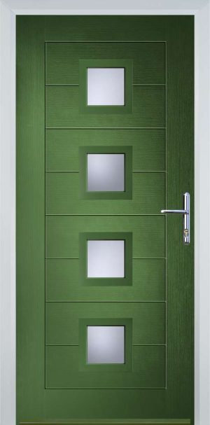 Door Stop 4 Square Mid (83) Modern - Fern Green