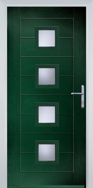 Door Stop 4 Square Mid (83) Modern - Green