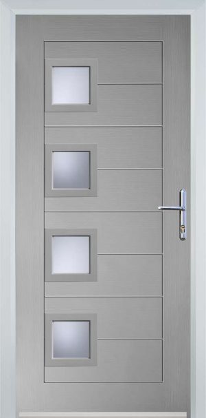 Door Stop 4 Square (84) Modern - Agate Gry