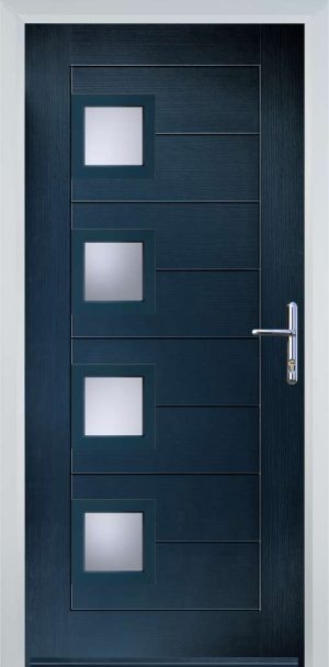 Door Stop 4 Square (84) Modern - Blue