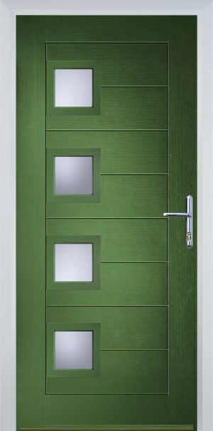 Door Stop 4 Square (84) Modern - Fern Green