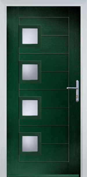 Door Stop 4 Square (84) Modern - Green