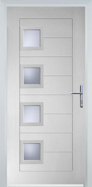 Door Stop 4 Square (84) Modern - White
