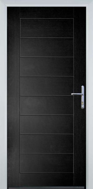 Door Stop Cottage (80) Modern - Black