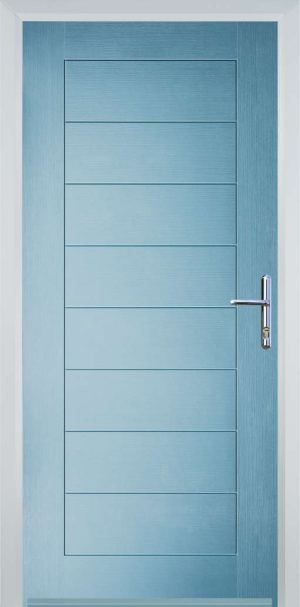 Door Stop Cottage (80) Modern - Duck Egg blue