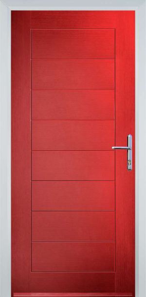 Door Stop Cottage (80) Modern - Poppy Red