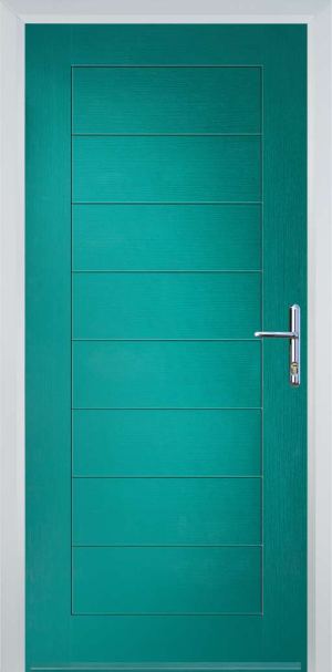Door Stop Cottage (80) Modern - Turquoise blue