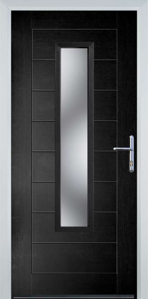 Door Stop Long Square (87) Modern - Black