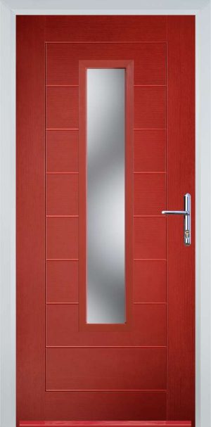 Door Stop Long Square (87) Modern - Red
