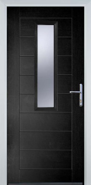 Door Stop Mid Square (85) Modern - Black