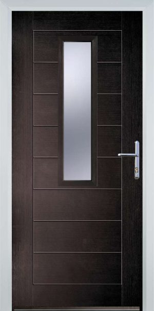 Door Stop Mid Square (85) Modern - Black Brown