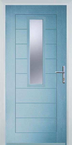 Door Stop Mid Square (85) Modern - Duck Egg blue
