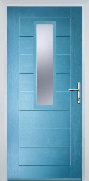 Door Stop Mid Square (85) Modern - Pastle Blue