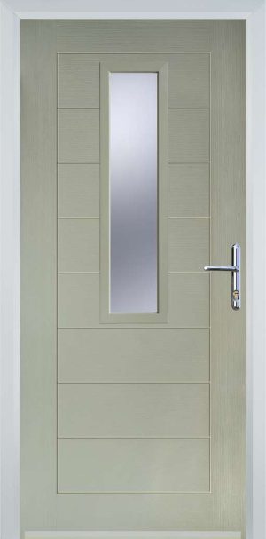 Door Stop Mid Square (85) Modern - Pebble Grey