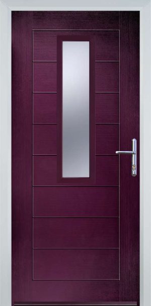 Door Stop Mid Square (85) Modern - Purple Violet