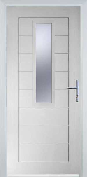Door Stop Mid Square (85) Modern - White