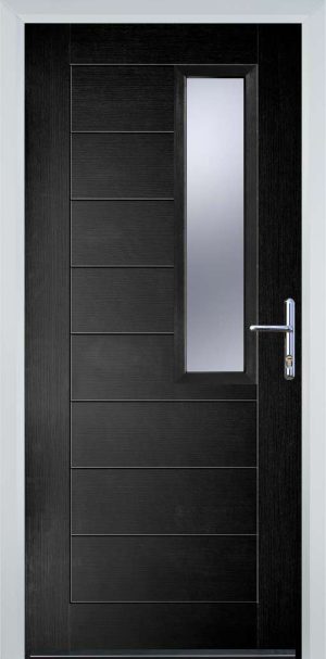 Door Stop Mid Square (86) Modern - Black
