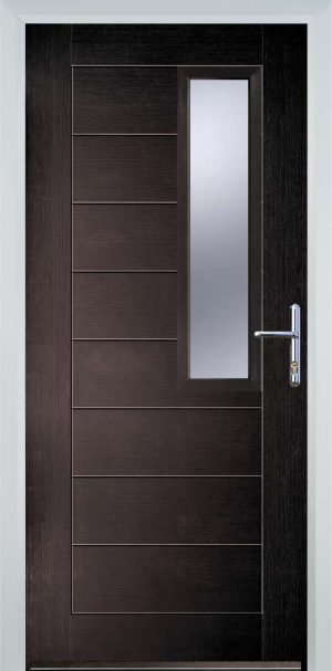Door Stop Mid Square (86) Modern - Black Brown