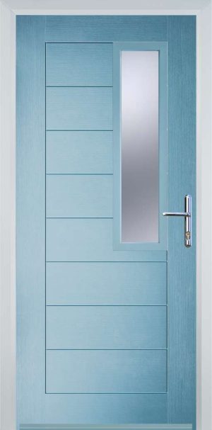 Door Stop Mid Square (86) Modern - Duck Egg blue